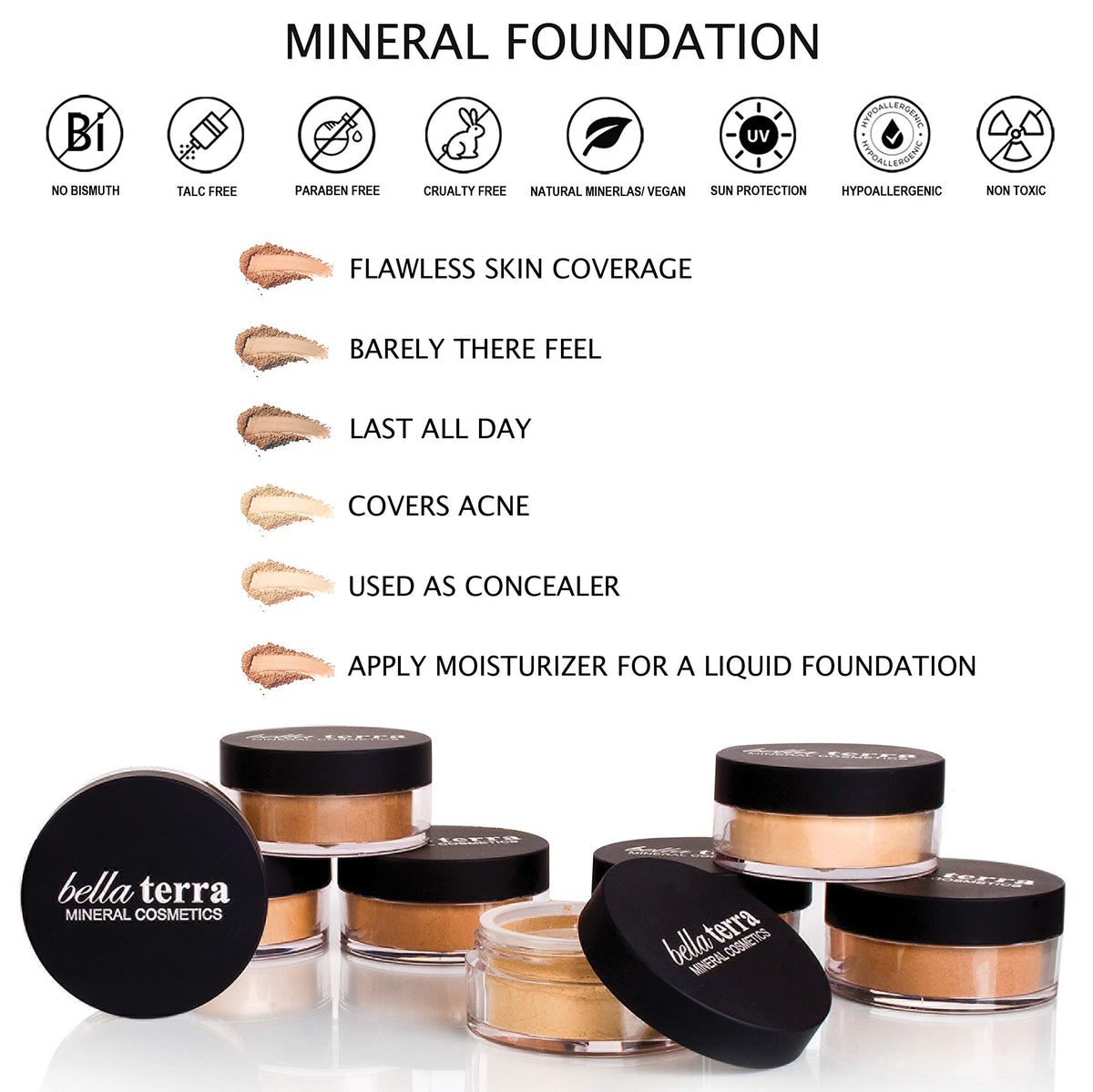 Bellaterra Nutmeg powder delivers matte finish for all-day confidence