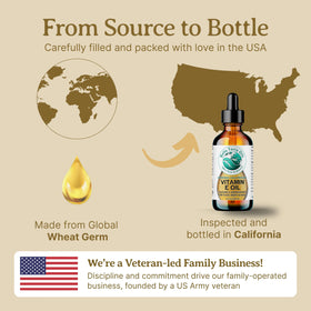 Bella Terra Oils Glass bottle stand shows premium packaging and stability.