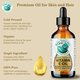 Bella Terra Oils Veteran-owned emblem communicates trust and small-business care.