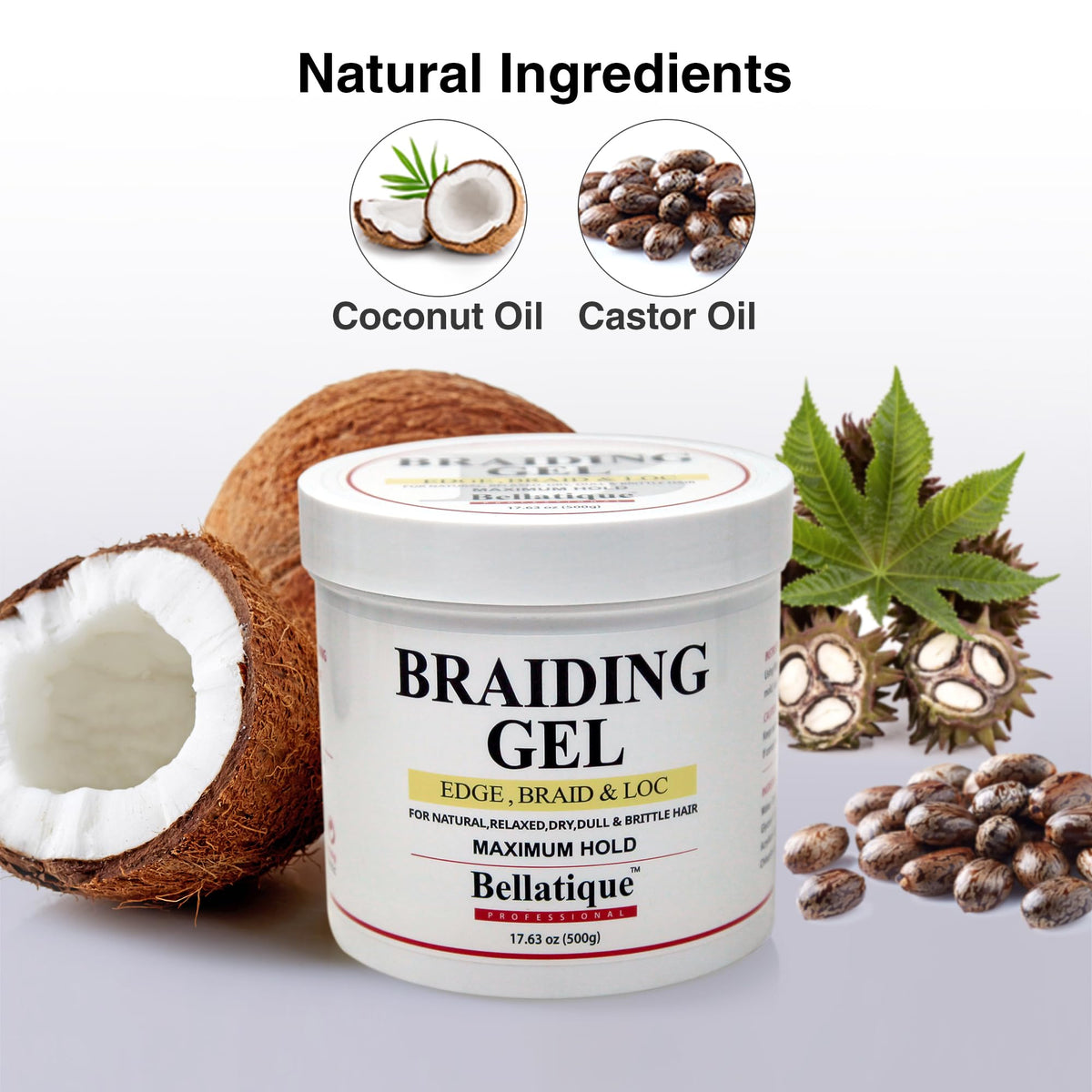 Hold lasting up to 48 hours with Bellatique Braiding Gel