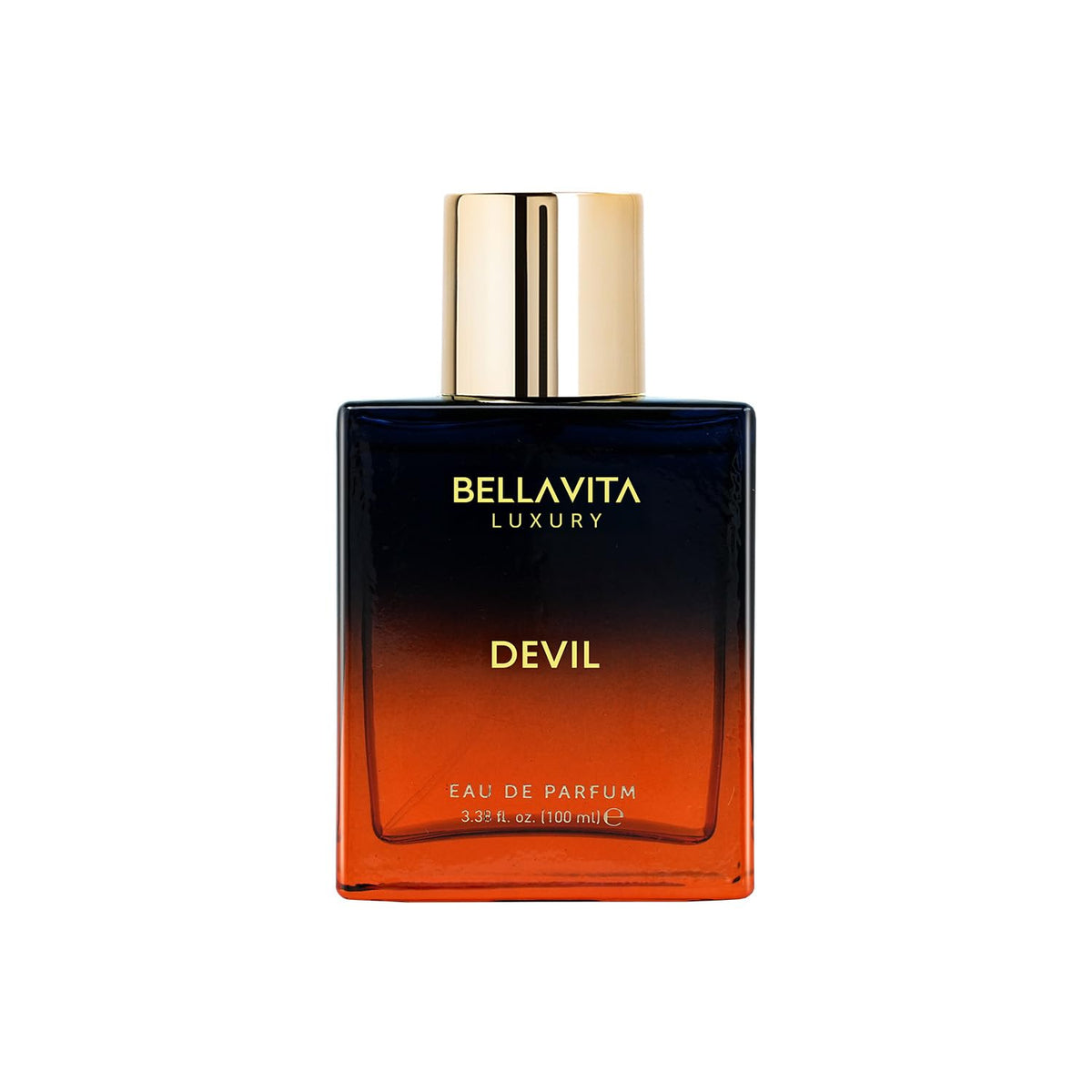 Bellavita Devil bottle pour highlights its bold scent ideal for all-day wear.