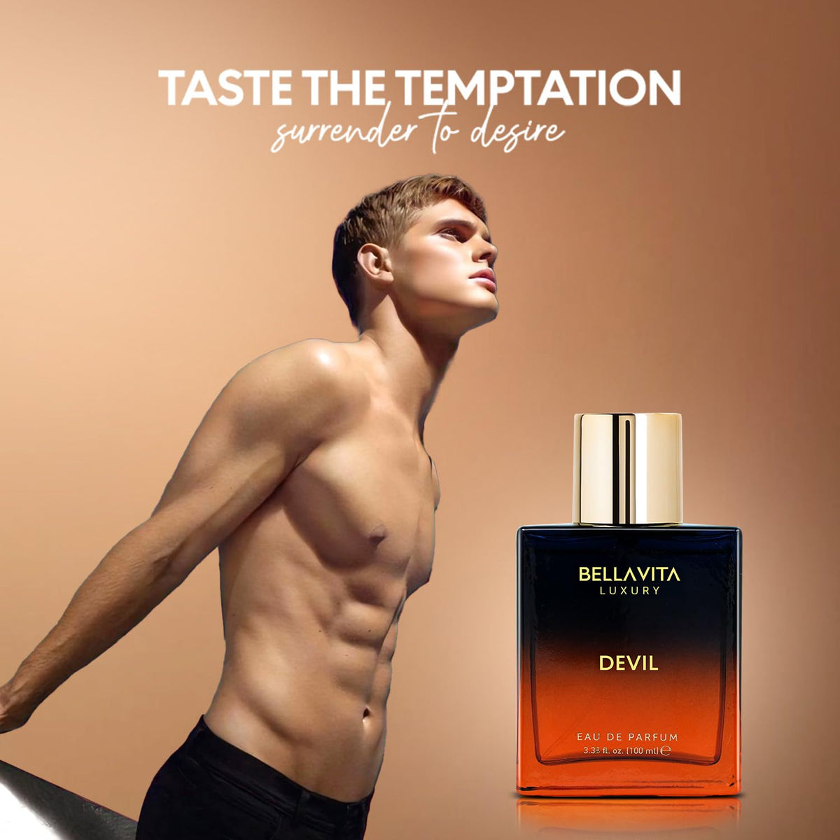 Bellavita Devil fragrance swirls vanilla notes for a warm, inviting aura.