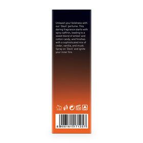 Bellavita Devil oil-based formula keeps skin hydrated while scent lingers.