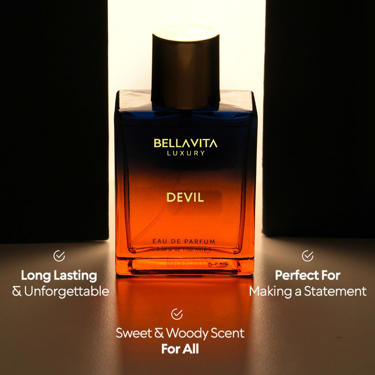 Bellavita Devil packaging box emphasizes premium presentation and gifting appeal.