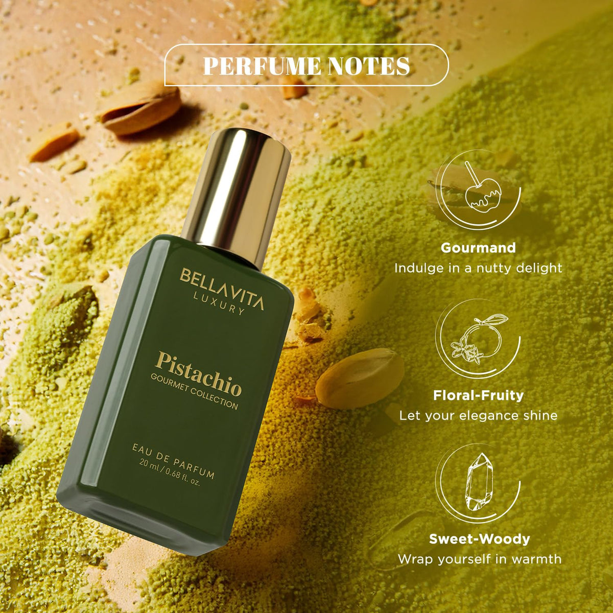 Bellavita 60ml Flacon, travel-friendly size for on-the-go fragrance.