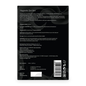 Bellavita Magnetic for Her packaging detail signals luxury quality.