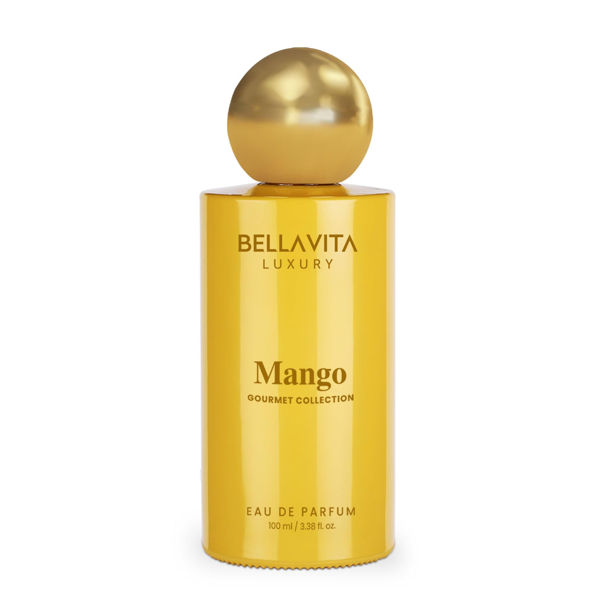 Bellavita Mango EDP store display invites a summer scent choice.