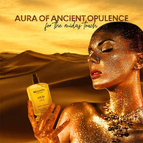 Bella Vita Luxury OUD Gold close-up of golden cap and detailing