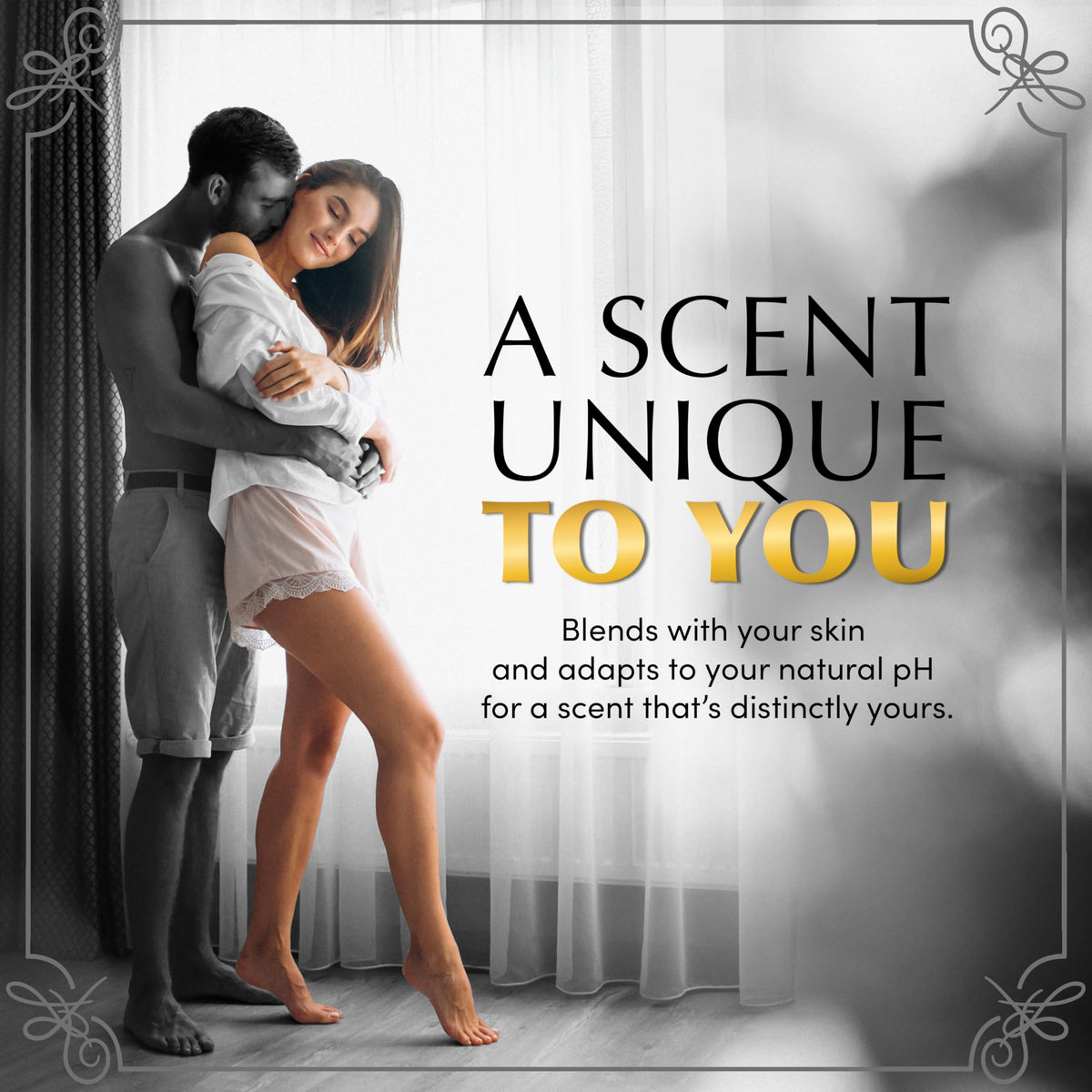 BELLE AME pheromones application to jawline to boost diffusion