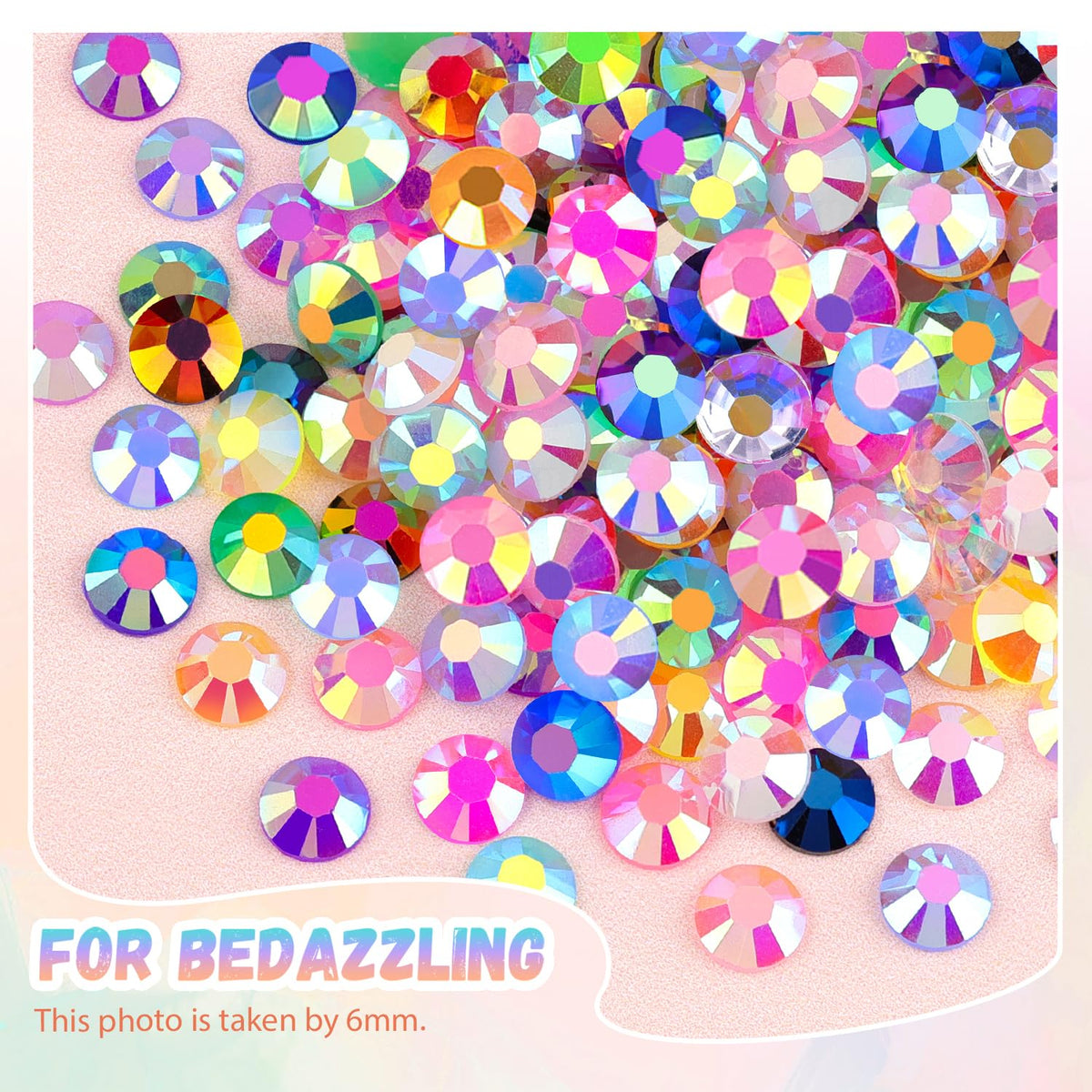 BELLEBOOST gems arranged for large-area, high-sparkle designs
