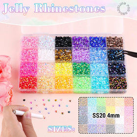 BELLEBOOST box of 12,600 resin rhinestones 4mm for large projects