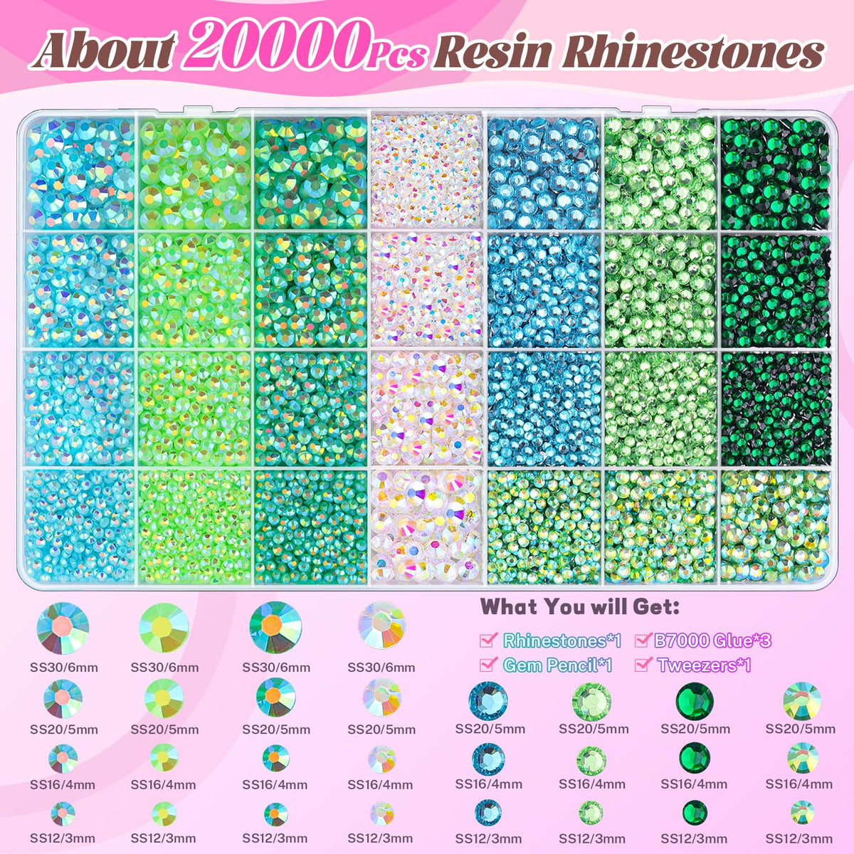 BELLEBOOST precision tweezers for easy rhinestone placement