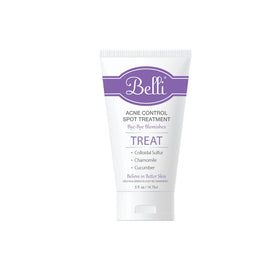 Belli Acne Control Spot Treatment bottle close-up for pregnancy-safe acne care