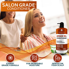 Bellisso Argan Oil Conditioner supports color-treated hair by preserving vibrancy and shine.