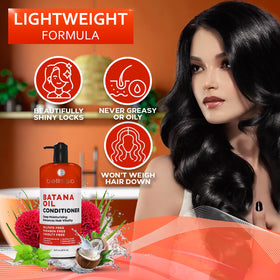 Bellisso Batana Oil Conditioner in-shower routine supports volume during styling