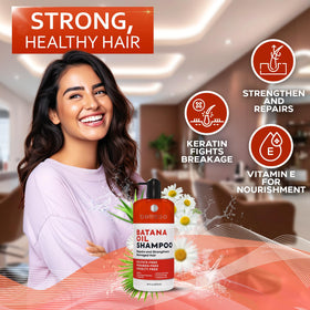 Bellisso Batana Oil Shampoo ingredients panel highlights batana oil and botanicals