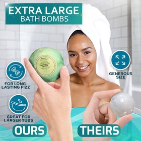 Bellisso lavender and geranium bath bomb promoting calm evenings and smoother skin