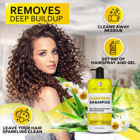 Bellisso clarifying shampoo foam close-up highlights a rich lather sans harsh surfactants.