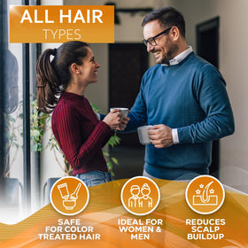 Bellisso scalp detox action on head preparing hair for healthier roots