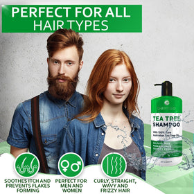 Bellisso Tea Tree Shampoo cruelty-free branding supports ethical hair care