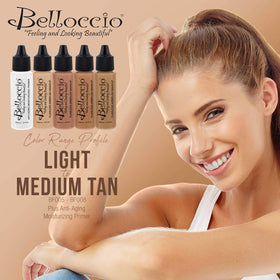 Belloccio anti-aging moisturizing primer included for prep and hydration.