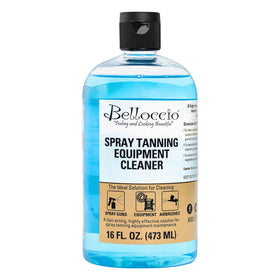 Belloccio Spray Tanning Equipment Cleaner bottle 16oz for fast residue removal.