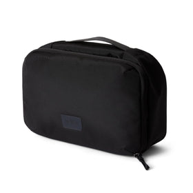 Bellroy Hanging Toiletry Kit with clamshell opening for quick access while traveling