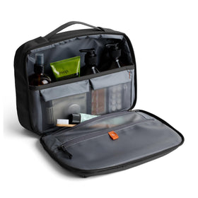 Bellroy Hanging Toiletry Kit Plus tall shelf-pocket keeps items organized on trips.