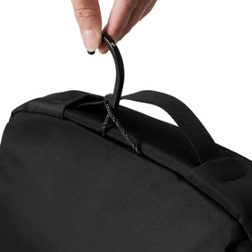 Bellroy Hanging Toiletry Kit Plus transparent duo pockets provide visibility for items.