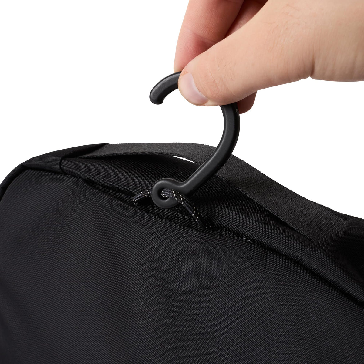 Bellroy Hanging Toiletry Kit shelf pocket keeps large items organized