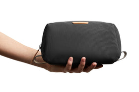 Bellroy Toiletry Kit compact dimensions help packing flexibility.