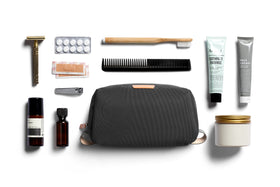 Bellroy Toiletry Kit easy-clean surface supports quick wipe-downs.