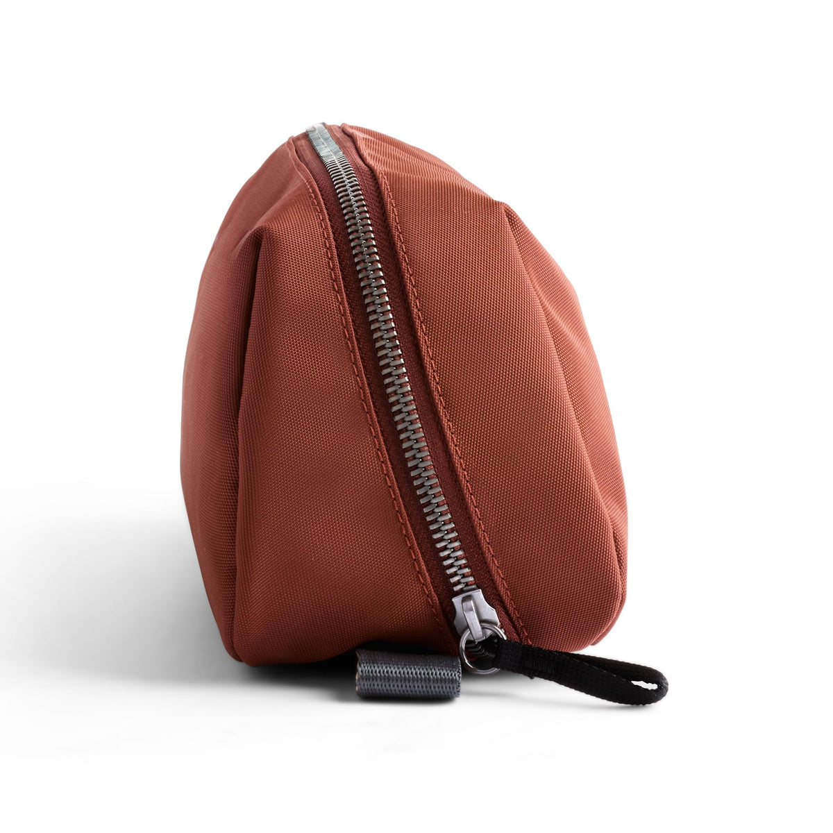 Bellroy Toiletry Kit Plus angled zipper for quick access without rummaging.