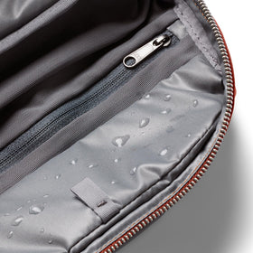 Bellroy Toiletry Kit Plus dimensions 130 x 250 x 100 mm for bigger essentials.