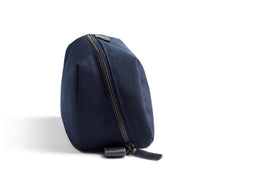 Bellroy Toiletry Kit Plus navy angled zipper for quick access