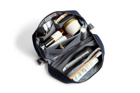 Bellroy Toiletry Kit Plus navy organized zones keep items neatly separated