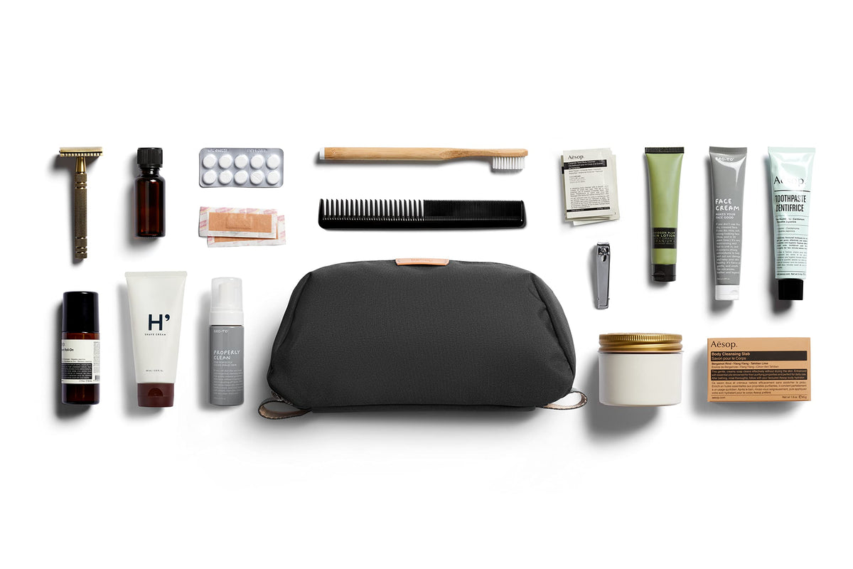 Bellroy Toiletry Kit Plus slate 3-year warranty offers lasting peace of mind.
