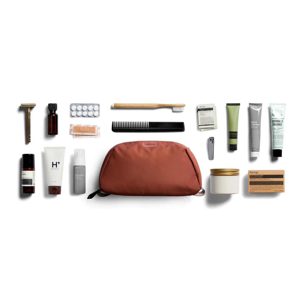 Bellroy Toiletry Kit Plus ideal for extended trips and shared hotel bathrooms.