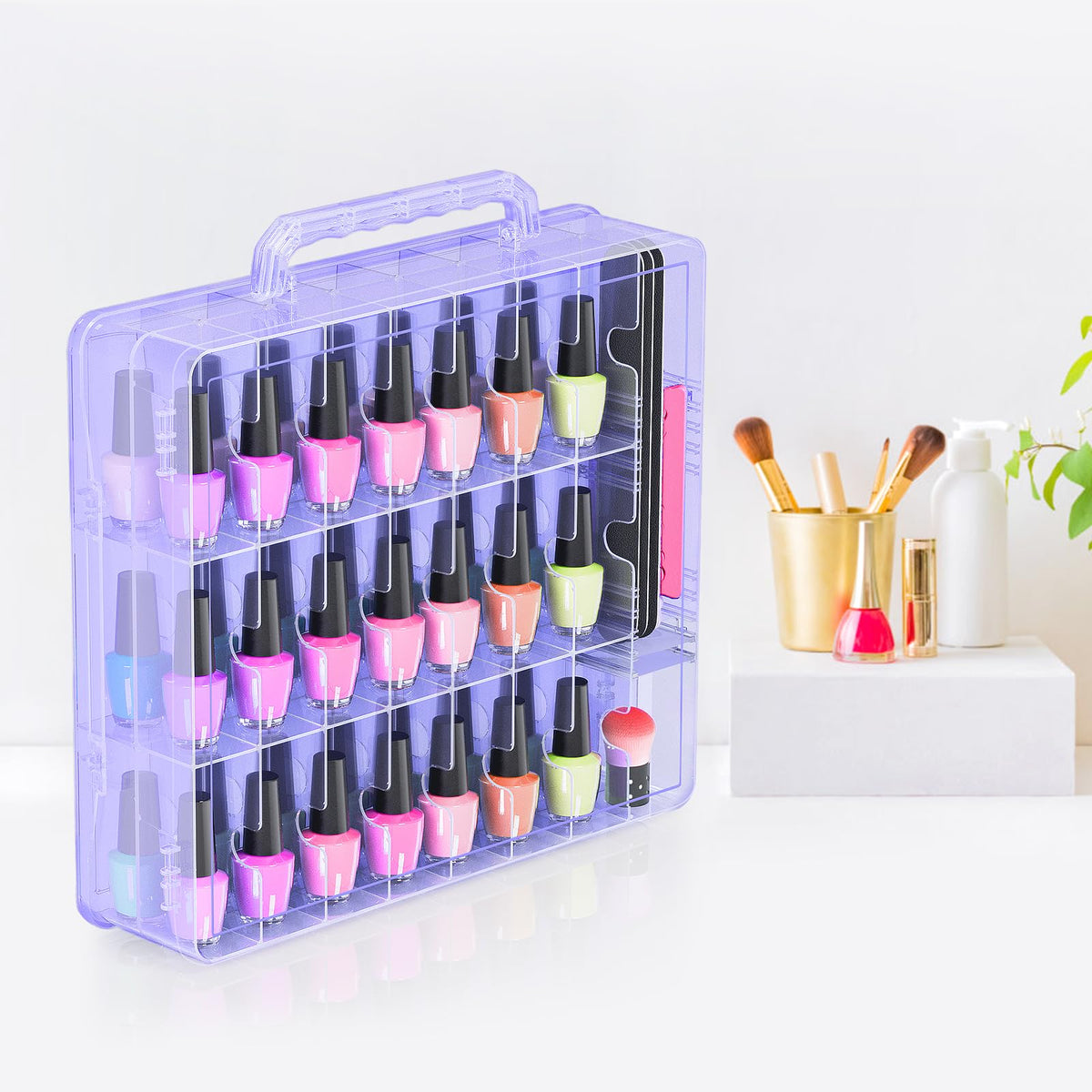 Beloving dressing table organizer saves space and reduces clutter.