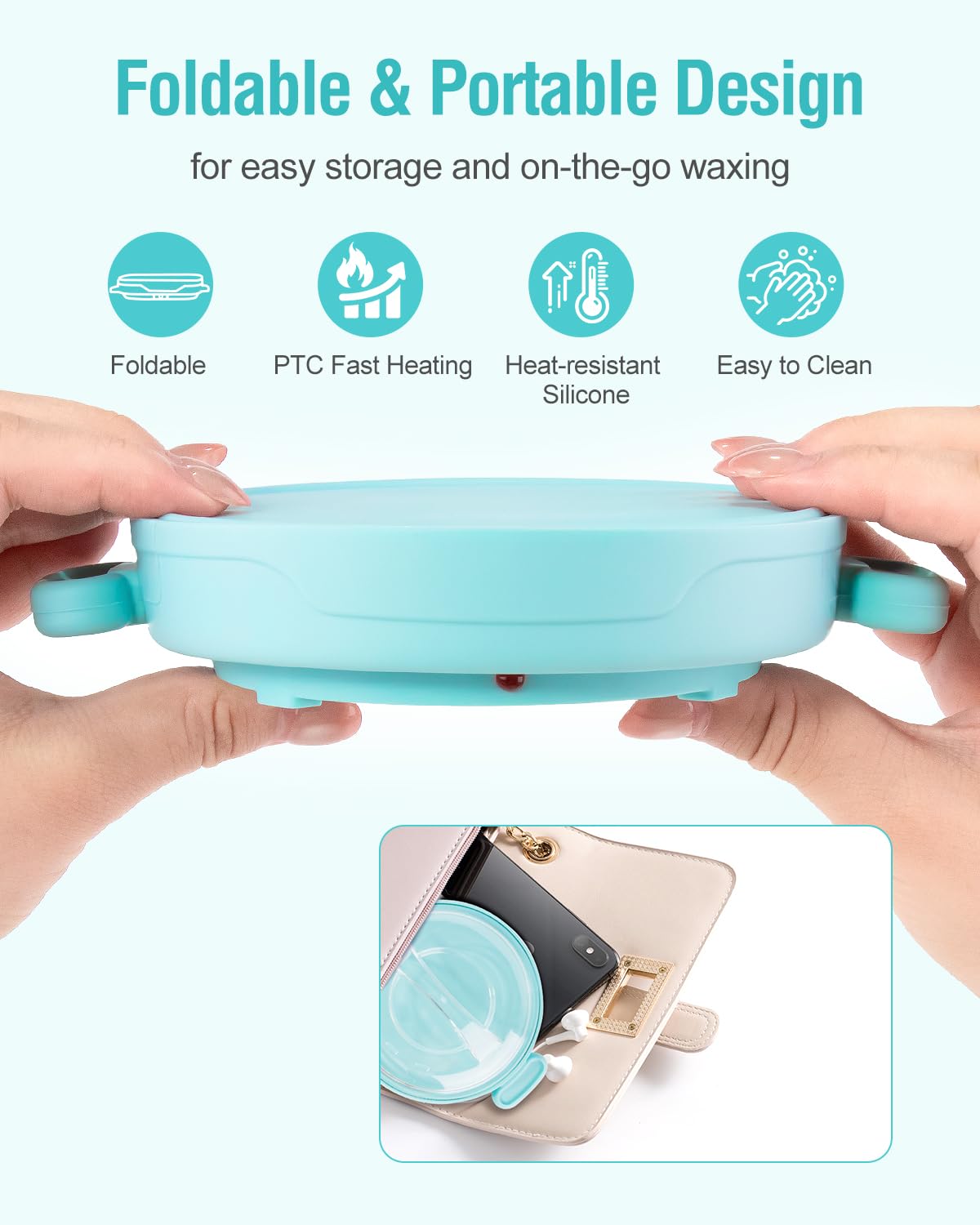 Beloving wax warmer with detachable silicone bowl for safe cleanup