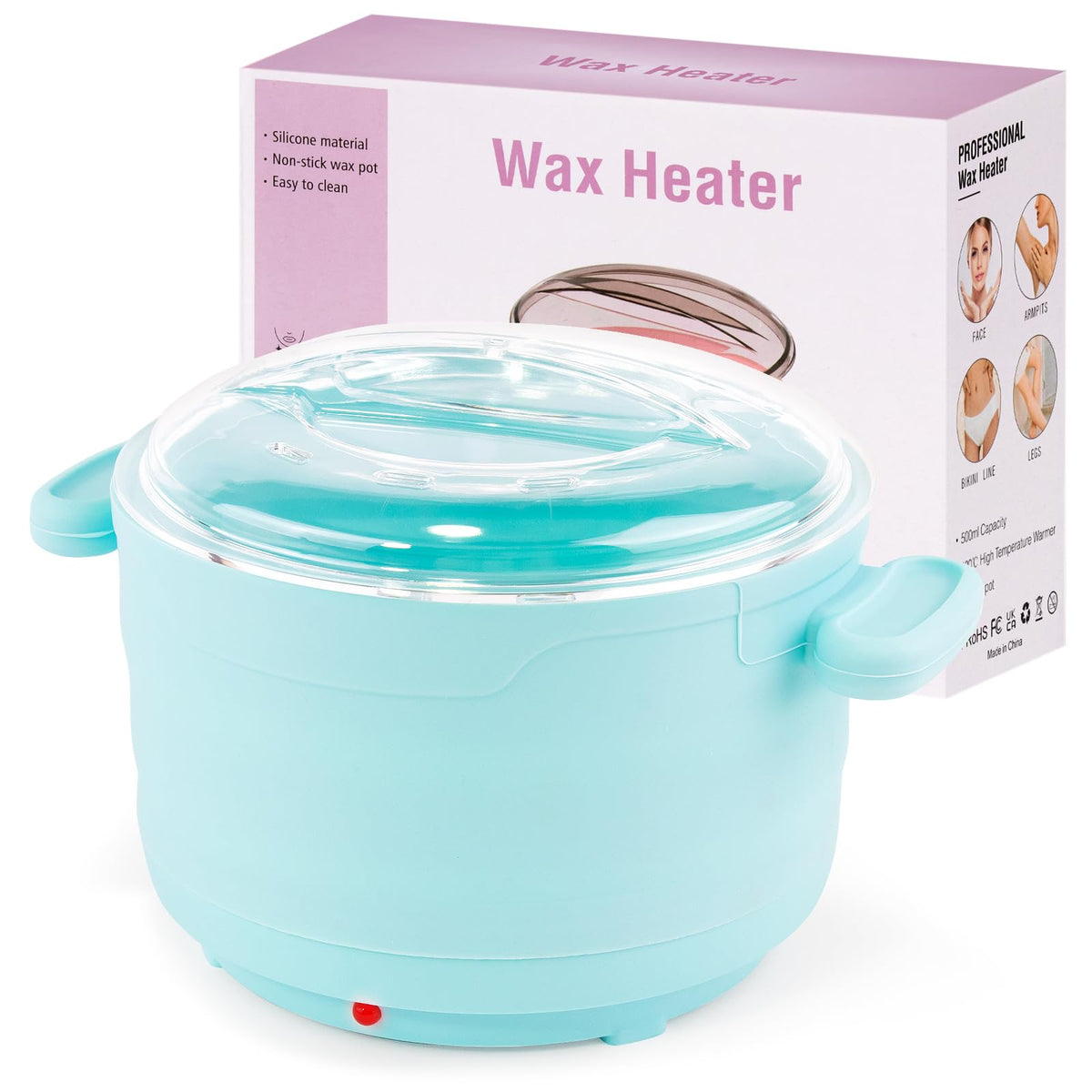 Beloving silicone wax warmer with foldable design for easy travel and compact storage