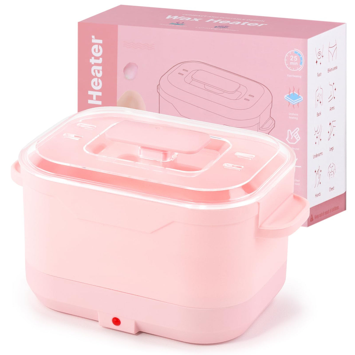 Beloving silicone wax warmer foldable design for easy travel and storage