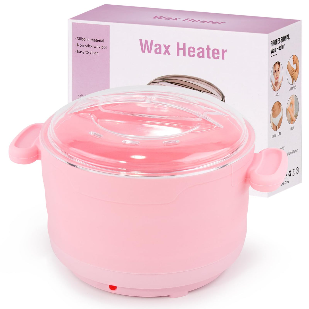Beloving silicone wax warmer with foldable pot for travel and on-the-go waxing