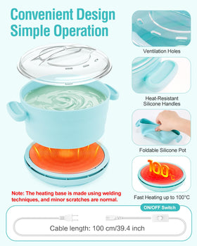 Beloving wax warmer showing simple one‑button operation for beginners