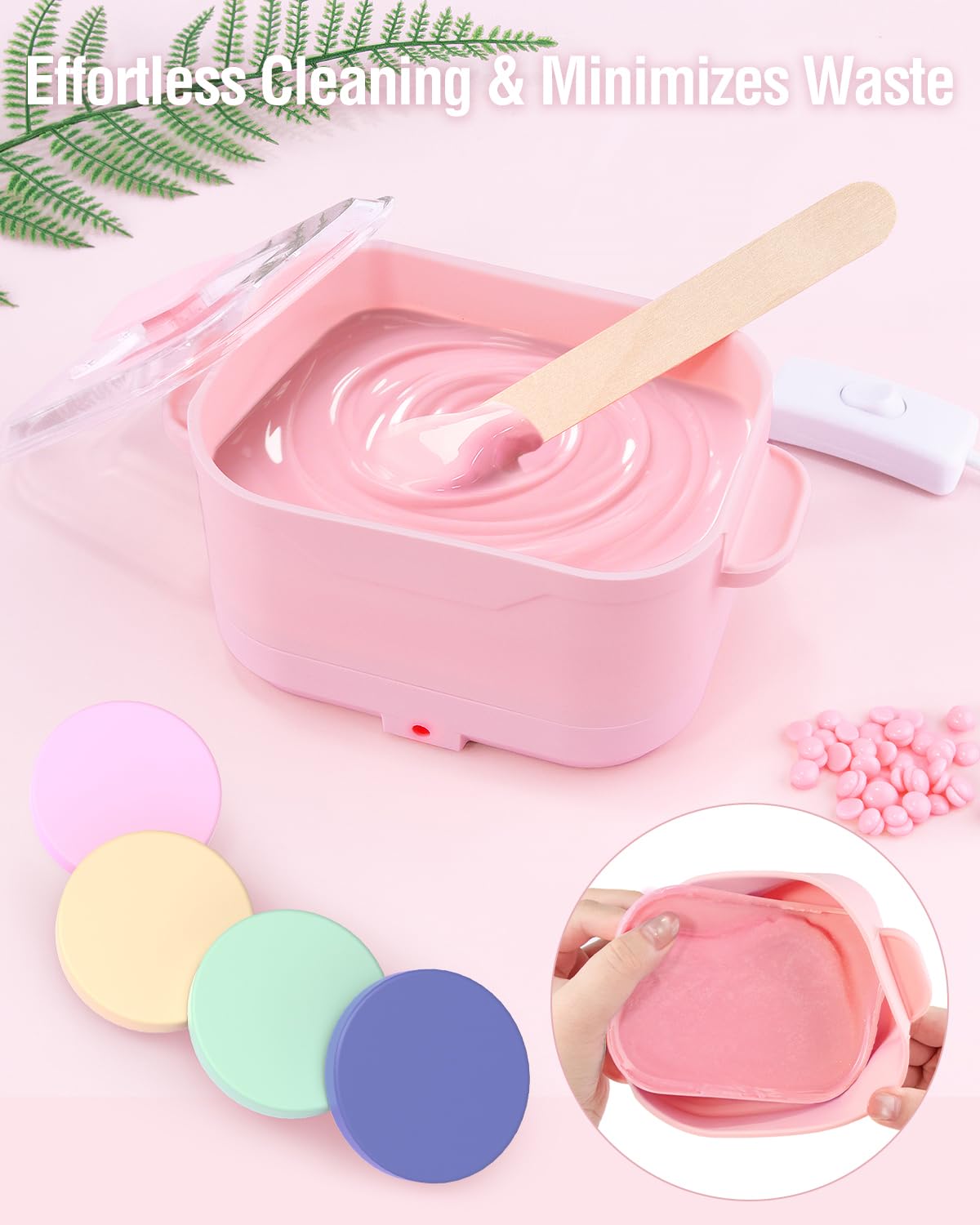 Beloving wax warmer detachable base for quick, hygienic cleanup