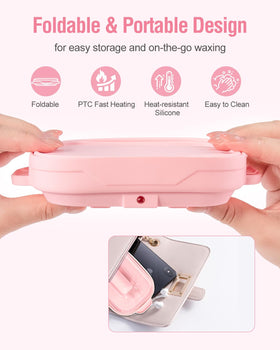 Beloving silicone wax warmer easy-clean interior and nonstick surfaces