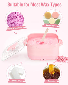 Beloving wax warmer compatible with hard and soft wax beads