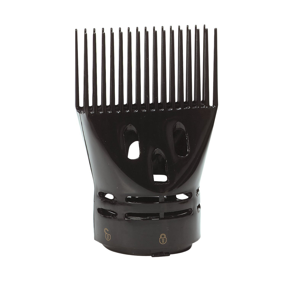 Belson Styling Pik attachment with gold barrel for smooth, shaped hair using a 1875-watt dryer