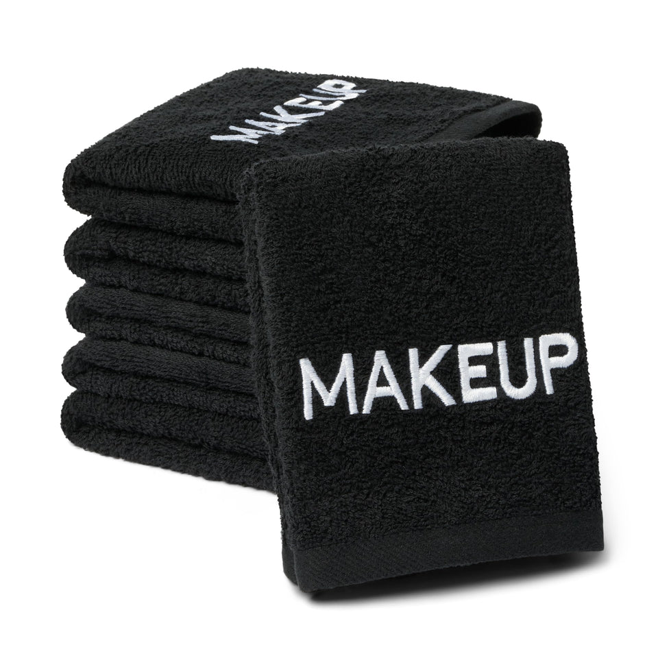 Ben Kaufman makeup remover washcloth 6-pack front view, soft cotton for gentle daily cleansing.