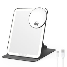 Benbilry foldable travel mirror with lights for precise makeup on the go